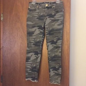 Express camo print jeans